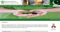 Desktop Screenshot of environment.gov.pk