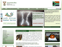 Tablet Screenshot of environment.gov.za